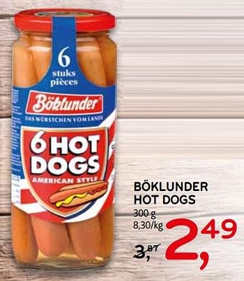 Promoties Böklunder hot dogs - Böklunder - Geldig van 06/02/2019 tot 19/02/2019 bij C&B