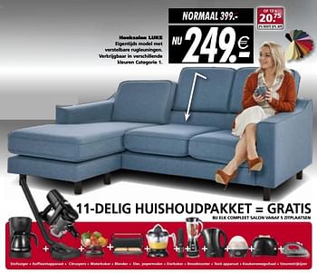 Promotions Hoeksalon luke - Produit maison - Seats and Sofas - Valide de 11/02/2019 à 17/02/2019 chez Seats and Sofas