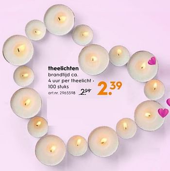 Promoties Theelichten - Spaas - Geldig van 06/02/2019 tot 19/02/2019 bij Blokker