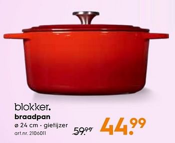 Promoties Braadpan - Huismerk - Blokker - Geldig van 06/02/2019 tot 19/02/2019 bij Blokker