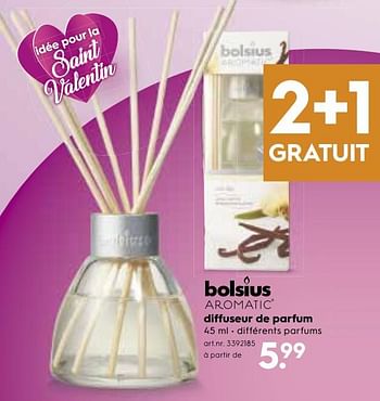 Promoties Diffuseur de parfum - Bolsius - Geldig van 06/02/2019 tot 19/02/2019 bij Blokker