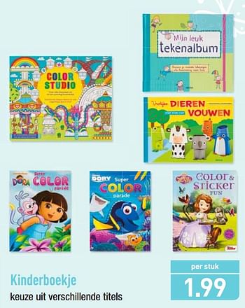 Promoties Kinderboekje - Huismerk - Aldi - Geldig van 11/02/2019 tot 16/02/2019 bij Aldi