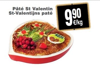 Promoties Pâté st valentin st-valentijns paté - Huismerk - Cora - Geldig van 12/02/2019 tot 18/02/2019 bij Cora