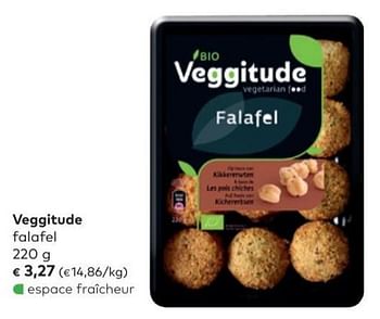 Promotions Veggitude falafel - Veggitude - Valide de 06/02/2019 à 05/03/2019 chez Bioplanet