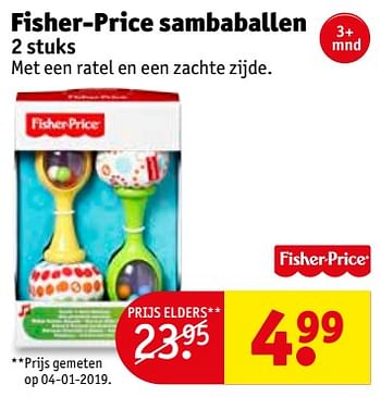 Promotions Fisher-price sambaballen - Fisher-Price - Valide de 12/02/2019 à 24/02/2019 chez Kruidvat