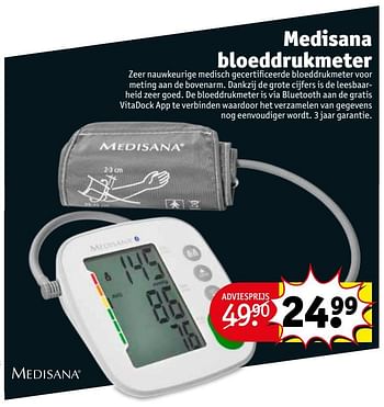 Promoties Medisana bloeddrukmeter - Medisana - Geldig van 12/02/2019 tot 24/02/2019 bij Kruidvat