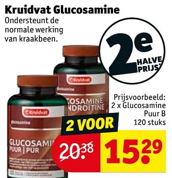 bedrijf Vervoer Haalbaar Huismerk - Kruidvat Glucosamine puur b - Promotie bij Kruidvat