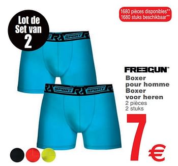 Promoties Boxer pour homme boxer voor heren - Freegun - Geldig van 12/02/2019 tot 25/02/2019 bij Cora