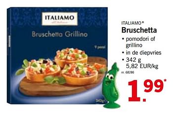 Promoties Bruschetta - Italiamo - Geldig van 18/02/2019 tot 23/02/2019 bij Lidl