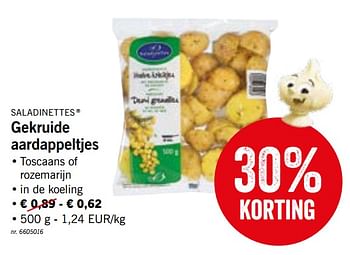 Promoties Gekruide aardappeltjes - Saladinettes - Geldig van 18/02/2019 tot 23/02/2019 bij Lidl