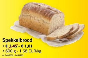 Promoties Spekkelbrood - Huismerk - Lidl - Geldig van 18/02/2019 tot 23/02/2019 bij Lidl