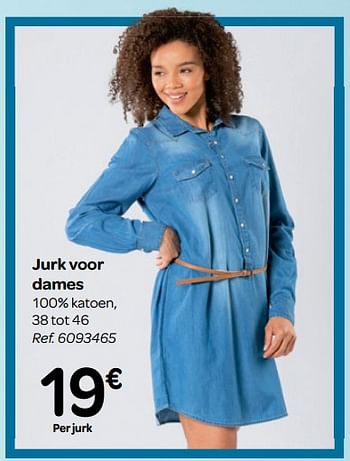 Promoties Jurk voor dames - Huismerk - Carrefour  - Geldig van 13/02/2019 tot 25/02/2019 bij Carrefour