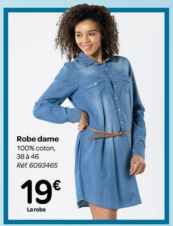 Promotions Robe dame - Produit maison - Carrefour  - Valide de 13/02/2019 à 25/02/2019 chez Carrefour