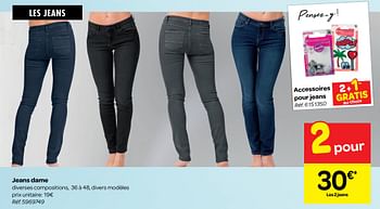 Promotions Jeans dame - Produit maison - Carrefour  - Valide de 13/02/2019 à 25/02/2019 chez Carrefour
