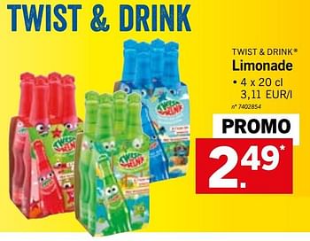 Promotions Limonade - Twist & Drink - Valide de 18/02/2019 à 23/02/2019 chez Lidl