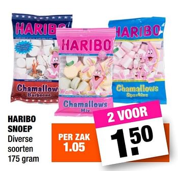 Promoties Haribo snoep - Haribo - Geldig van 11/02/2019 tot 24/02/2019 bij Big Bazar