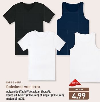 Promoties Onderhemd voor heren - Enrico Mori - Geldig van 18/02/2019 tot 23/02/2019 bij Aldi