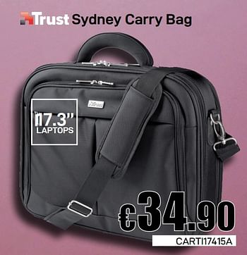 Promoties Sydney carry bag - Trust - Geldig van 14/02/2019 tot 07/03/2019 bij Compudeals