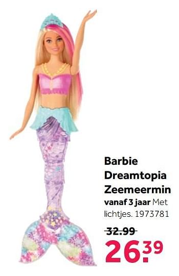 binair verbrand nogmaals Mattel Barbie dreamtopia zeemeermin - Promotie bij Intertoys
