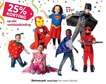 Promoties Batman pak - Batman - Geldig van 11/02/2019 tot 03/03/2019 bij Intertoys