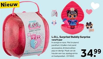 Promotions L.o.l. surprise! bubbly surprise - LOL Surprise - Valide de 11/02/2019 à 03/03/2019 chez Intertoys