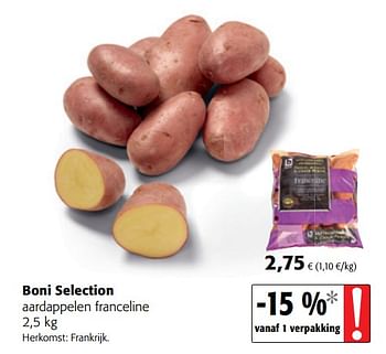 Promoties Boni selection aardappelen franceline - Boni - Geldig van 15/02/2019 tot 26/02/2019 bij Colruyt