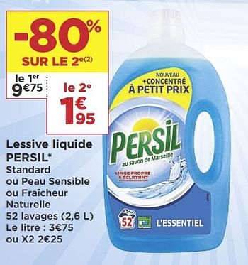 Promotions Lessive liquide persil - Persil - Valide de 19/02/2019 à 03/03/2019 chez Super Casino