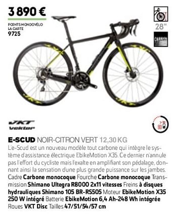 Promotions E-scud moir-citron vert - Vektor - Valide de 01/01/2019 à 31/12/2019 chez Sport 2000
