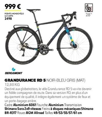 Promotions Grandurance rd 5 noir-blue-gris mat - Bergamont  - Valide de 01/01/2019 à 31/12/2019 chez Sport 2000