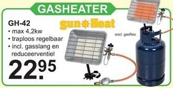 Promoties Gasheater gh-42 - Sun Heat - Geldig van 11/02/2019 tot 02/03/2019 bij Van Cranenbroek