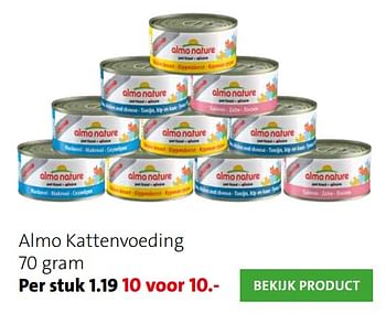 Promoties Almo kattenvoeding - Almo Nature - Geldig van 18/02/2019 tot 24/02/2019 bij Intratuin