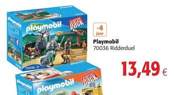 Promotions Playmobil 70036 ridderduel - Playmobil - Valide de 15/02/2019 à 26/02/2019 chez Colruyt