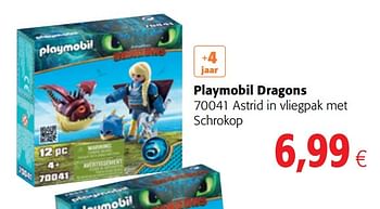 Promoties Playmobil dragons 70041 astrid in vliegpak met schrokop - Playmobil - Geldig van 15/02/2019 tot 26/02/2019 bij Colruyt