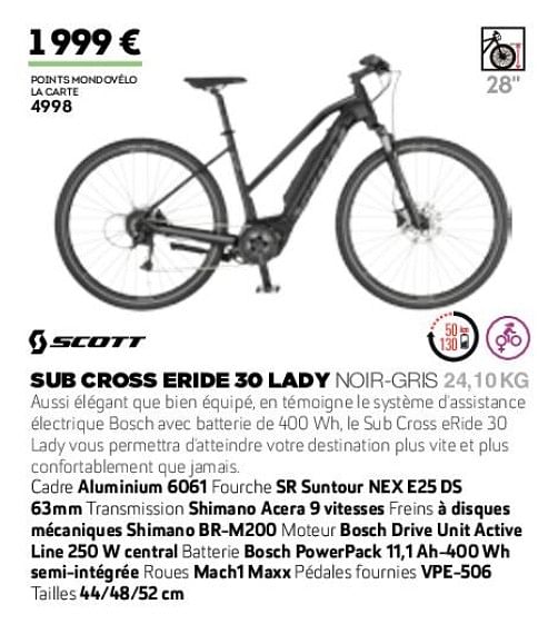 scott sub cross eride 30 lady 2019