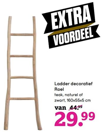 Netelig Victor geschenk Huismerk - Leen Bakker Ladder decoratief roel - Promotie bij Leen Bakker