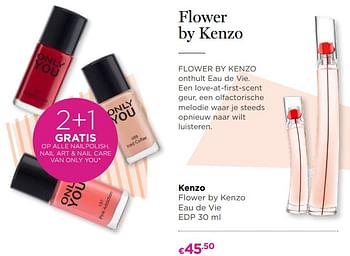 Promoties Kenzo flower by kenzo eau de vie edp - Kenzo - Geldig van 18/02/2019 tot 10/03/2019 bij ICI PARIS XL