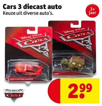 Promotions Cars 3 diecast auto - Disney - Valide de 19/02/2019 à 24/02/2019 chez Kruidvat