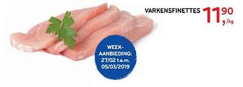 Promoties Varkensfinettes - Huismerk - Alvo - Geldig van 27/02/2019 tot 12/03/2019 bij Alvo