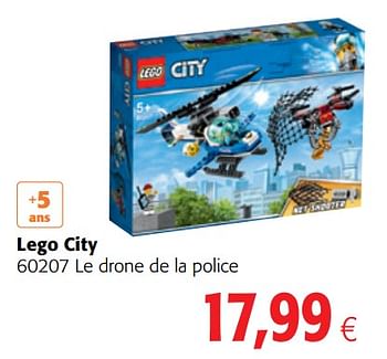 Promoties Lego city 60207 le drone de la police - Lego - Geldig van 15/02/2019 tot 26/02/2019 bij Colruyt