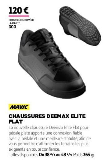 Promotions Chaussures deemax elite flat - Mavic - Valide de 01/01/2019 à 31/12/2019 chez Sport 2000