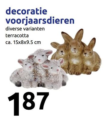 Promoties Decoratie voorjaarsdieren - Huismerk - Action - Geldig van 20/02/2019 tot 26/02/2019 bij Action