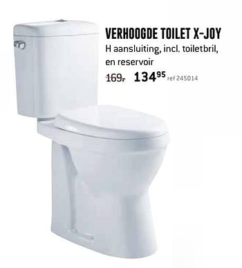 Promoties Verhoogde toilet x-joy - Huismerk - Free Time - Geldig van 20/02/2019 tot 10/03/2019 bij Freetime