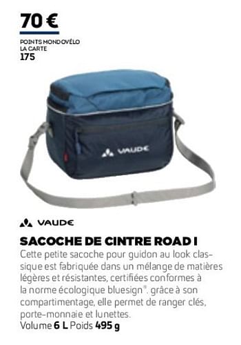 Promoties Sacoche de cintre road l - VAUDE - Geldig van 01/01/2019 tot 31/12/2019 bij Sport 2000