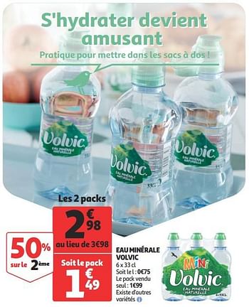 Promotion Auchan Ronq Eau Minerale Volvic Volvic Boissons Valide Jusqua 4 Promobutler