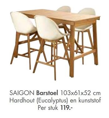 Promotions Saigon barstoel - Produit maison - Casa - Valide de 21/02/2019 à 30/09/2019 chez Casa
