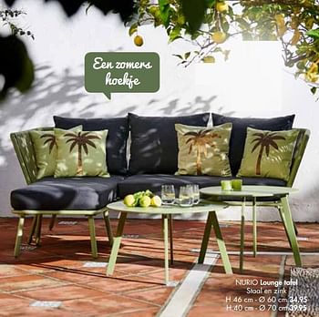 Promoties Nurio lounge tafel - Huismerk - Casa - Geldig van 21/02/2019 tot 30/09/2019 bij Casa