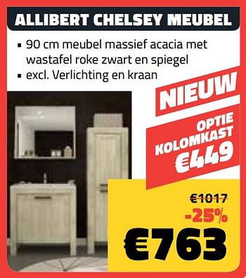 Promotions Allibert chelsey meubel - Allibert - Valide de 27/02/2019 à 31/03/2019 chez Bouwcenter Frans Vlaeminck