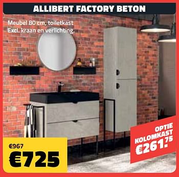 Promotions Allibert factory beton - Allibert - Valide de 27/02/2019 à 31/03/2019 chez Bouwcenter Frans Vlaeminck