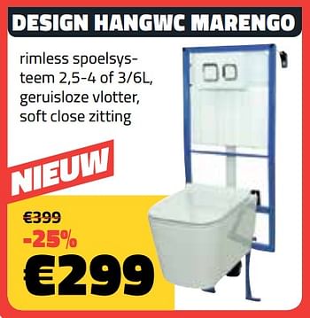 Promoties Design hangwc marengo - Huismerk - Bouwcenter Frans Vlaeminck - Geldig van 27/02/2019 tot 31/03/2019 bij Bouwcenter Frans Vlaeminck