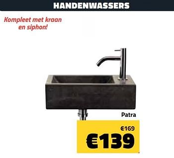 Promoties Handenwasser patra - Huismerk - Bouwcenter Frans Vlaeminck - Geldig van 27/02/2019 tot 31/03/2019 bij Bouwcenter Frans Vlaeminck